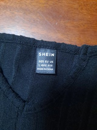 Top negro Shein talla L