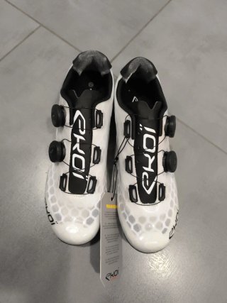 Zapatillas ciclismo Ekoi blancas nuevas