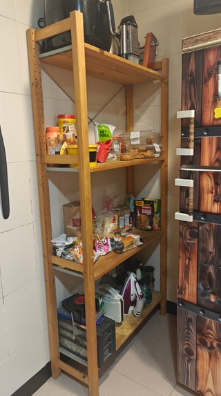 Estantería de cocina madera y metal