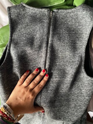 Vestido gris corto