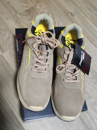Zapatos de seguridad Jhayber beige y amarillo