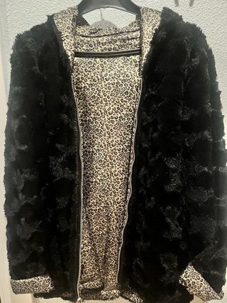 Chaqueta Piel Sintética Negra