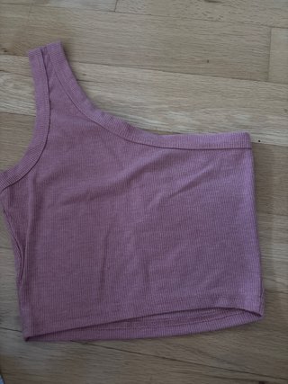 Top de tirante único rosa