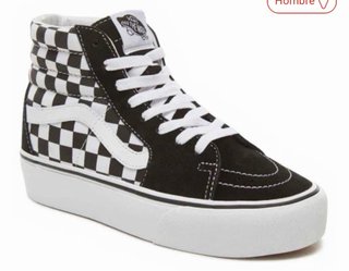Vans Old Skool Plataforma Cuadros alta