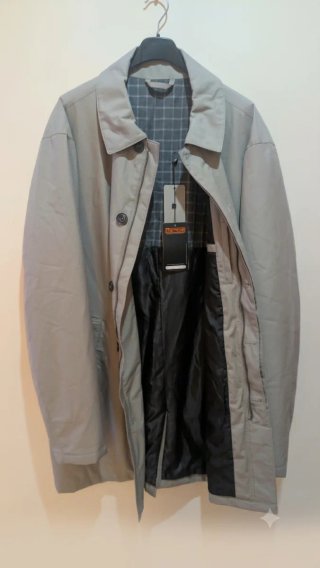 Gabardina Mango Gris Talla XXL