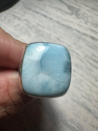 Anillo larimar en plata de ley 925
