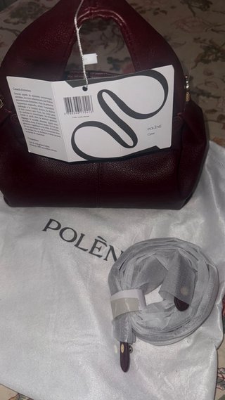 Bolso Polène Numéro Neuf Mini Rojo Cereza