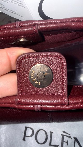 Bolso Polène Numéro Neuf Mini Rojo Cereza