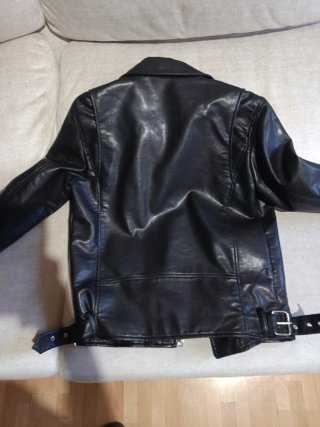 Cazadora Biker Zara Niño Negra