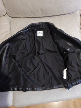 Cazadora Biker Zara Niño Negra