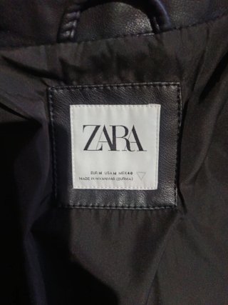 Cazadora Biker Zara Niño Negra