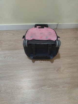 Mochila Escolar Mafalda con Ruedas Rosa