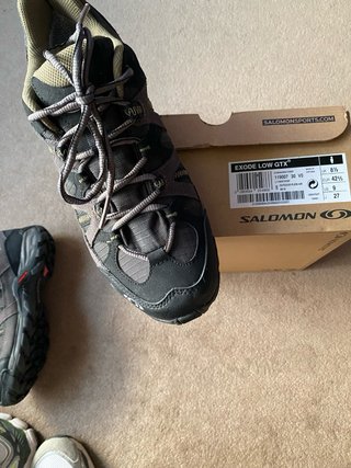 Zapatillas Salomon Gore-Tex Negras/Gris/Verde