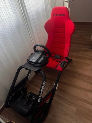 Sedile e Volante Simulatore Playseat Rosso