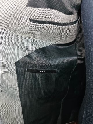 Blazer Príncipe de Gales Calvin Klein Gris