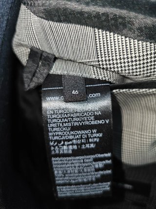 Blazer Príncipe de Gales Calvin Klein Gris