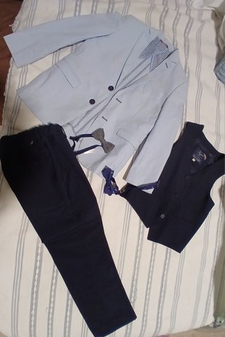 Traje de chaqueta azul o comunion  talla 9-10