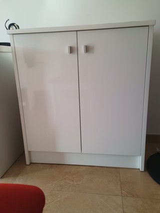 Mueble auxiliar blanco 2 puertas