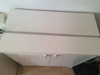 Mueble auxiliar blanco 2 puertas