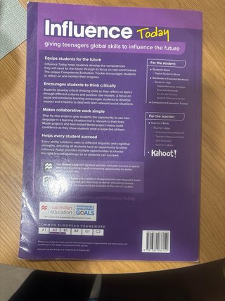 INFLUENCE TODAY 2 Student's book: libro de text...