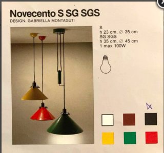 Tronconi Novecento Lampada by Gabriella Montaguti