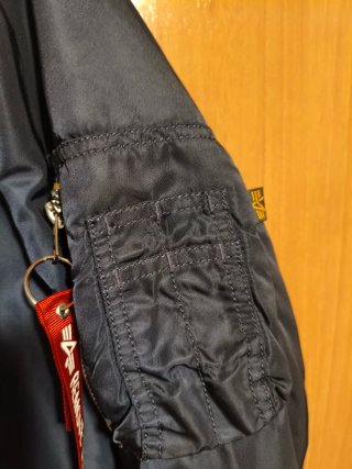 Chaqueta Bomber Alpha Industries MA-1 Azul Naranja