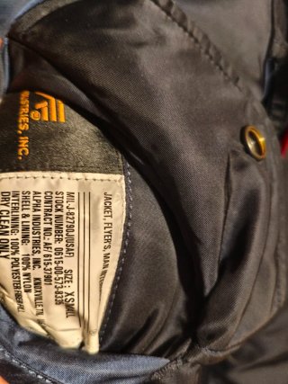 Chaqueta Bomber Alpha Industries MA-1 Azul Naranja