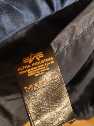 Chaqueta Bomber Alpha Industries MA-1 Azul Naranja