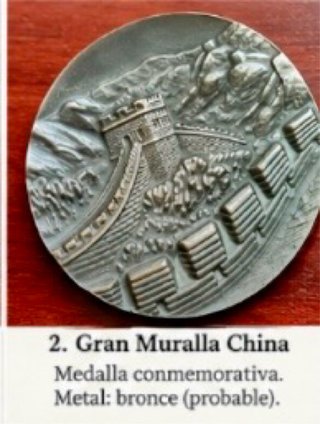 Medalla Gran Muralla China Bronce