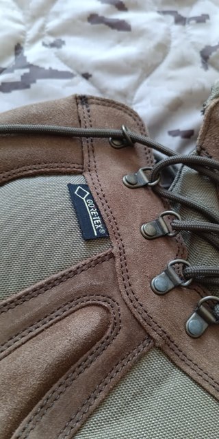 Botas militares de combate marrones 42 goretex
