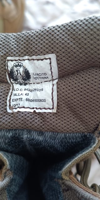 Botas militares de combate marrones 42 goretex