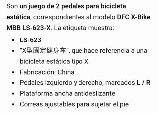 Juego 2 Pedales Bicicleta Estática