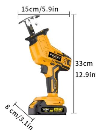 Sierra Recíproca YUNXI 21V con Batería