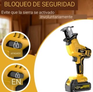 Sierra Recíproca YUNXI 21V con Batería