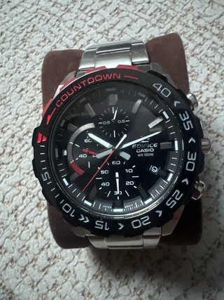 Reloj Casio Edifice Cronógrafo Negro/Plata