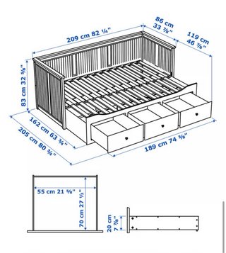 Cama nido diván Ikea Hemnes