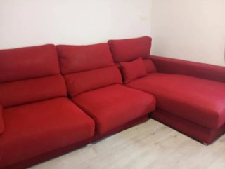 Sofá Chaise longue rojo