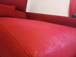 Sofá Chaise longue rojo