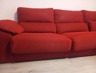 Sofá Chaise longue rojo