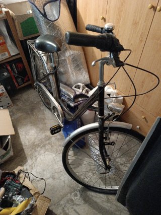 Bicicleta de paseo negra