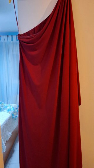 Vestido largo fiesta rojo