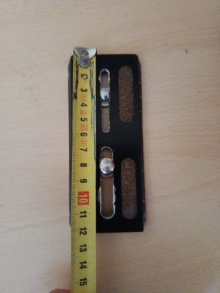 Zapata rápida vídeo profesional metal - Placa 12cm