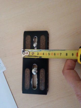 Zapata rápida vídeo profesional metal - Placa 12cm