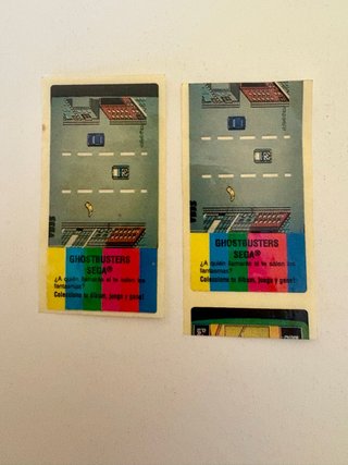Pegatinas Chicle Sega Ghostbusters Raras