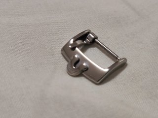 Fibbia per orologio in metallo lucido