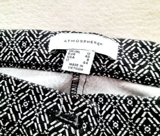 Pantaloni donna fantasia geometrica