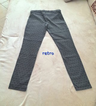 Pantaloni donna fantasia geometrica