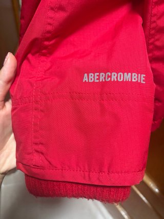 Parka Abercrombie & Fitch Roja Talla XL