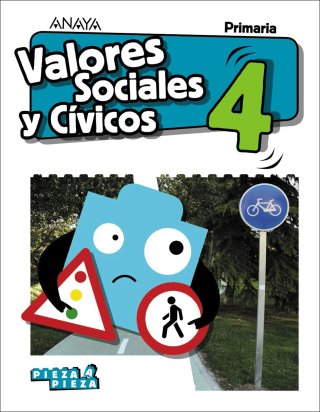 Libro valores cuarto de primaria. Editorial Anaya