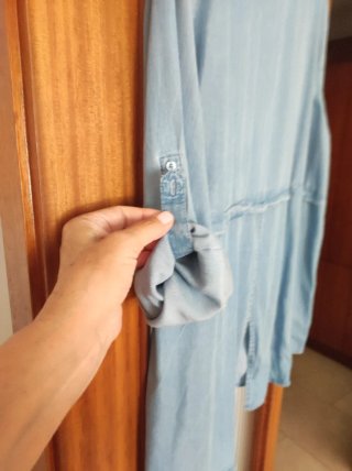 Camisa tejana ligera azul